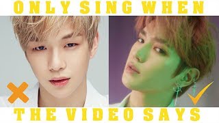 ONLY SING  WHEN THE VIDEO SAYS [K-POP]