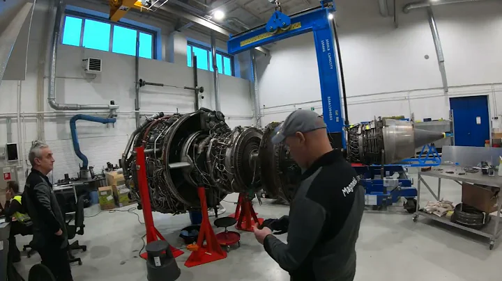Time-lapse of LPT Stage 1 Vanes replacement on CFM56-3 engine