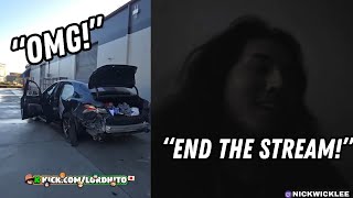 @lordhitotv CRASHES Car! 😱 + Nick Lee & Amouranth DRAMA! 😲
