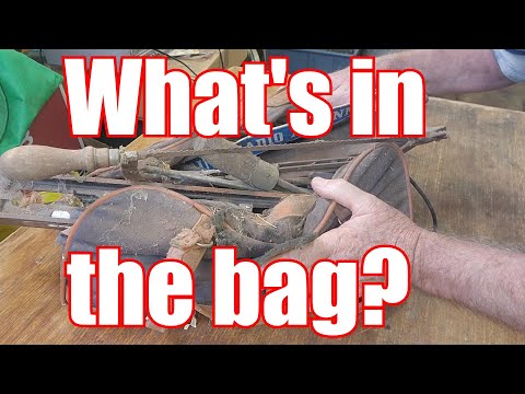Storage Shed Clean-out Part 61. Unboxing a Bag of Nice Vintage Woodworking Tools & other Random Bits