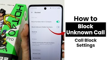 How to Block Unknown Call In Infinix Hot 40 Pro | Call Block Settings