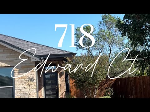 718 Edward Ct., Abilene, TX home video tour