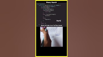 Binary search algorithm part 3 in java in telugu