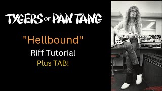 Tygers Of Pan Tang Hellbound Riff Tutorial