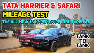 Tata Harrier & Safari Petrol 1.5 Turbo Hyperion Mileage Test | Real-World Results ⛽ | City + Highway