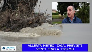 ALLERTA METEO  ZAIA, PREVISTI VENTI FINO A 130KMH