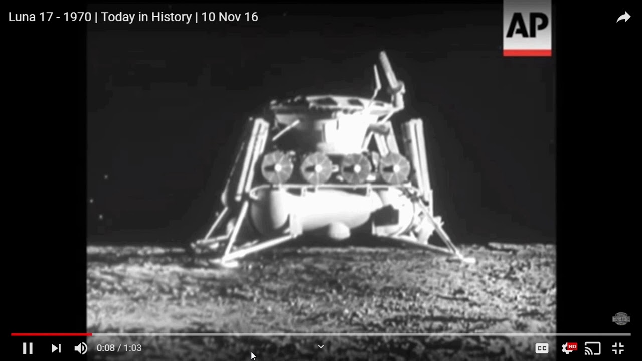 Luna 17 Landing On The Moon YouTube