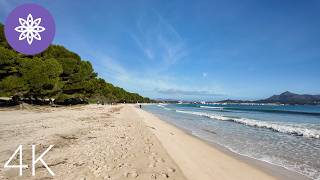 Relaxing Walk in Platja d'Alcúdia // Mallorca 4K
