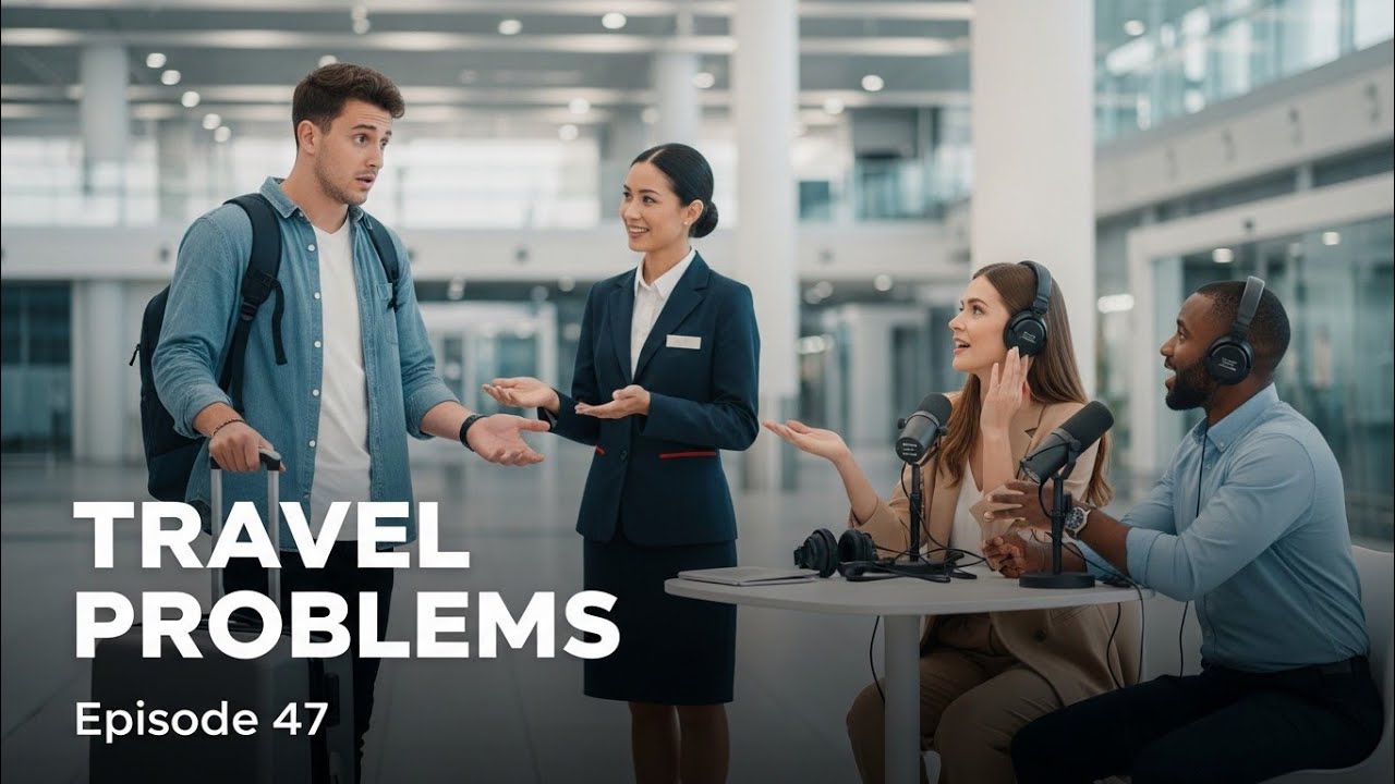 English for Travel Problems | Real Life English Conversation Practice (Episode 47) | English Podcast