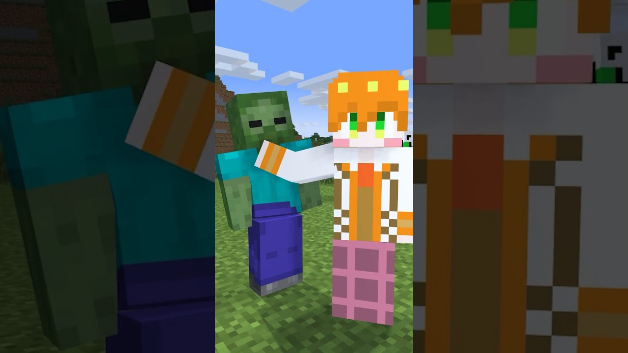 禅院直哉に似てる人がゾンビと戦ってたらヒーローが現れた...【マイクラアニメ】 #マイクラ