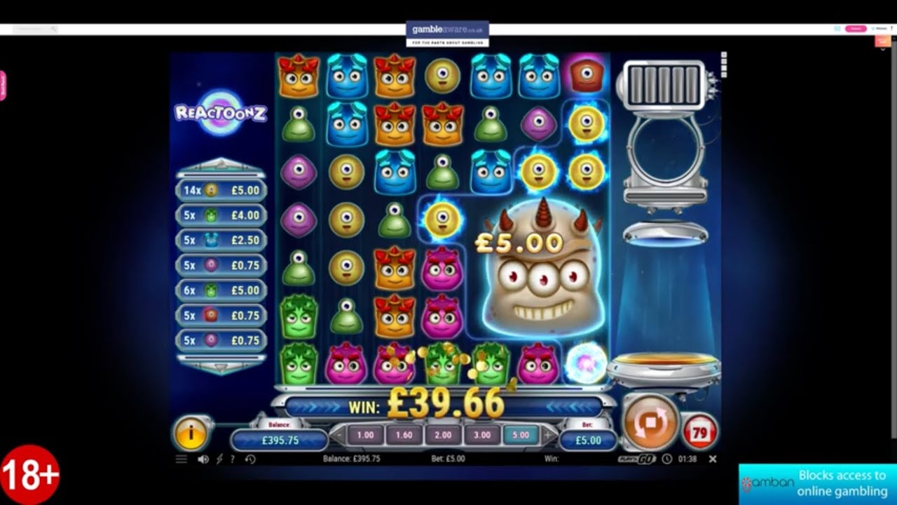 Slots Bonus Highlights Including £5 Millionaire Megaways, £5 Reactoonz ...