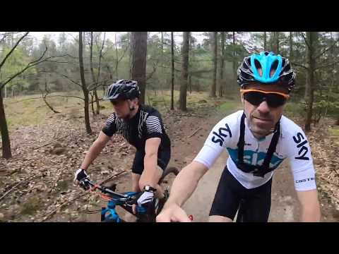 40,3km MTB Ermelo, Veluwe, kroketten met brood, schaapskooi met Guido