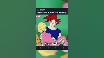 Beerus Saying That Son Goku Is Lucky 😂 #goku#anime#rinkujha #shorts #effectking #hungergamestiktok