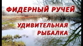 Фидерный ручей в апреле - удивительная рыбалка!!!