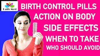 Birth Control Pills Action On Our Body And Side Effects || Combined Oral Contraceptive Pills