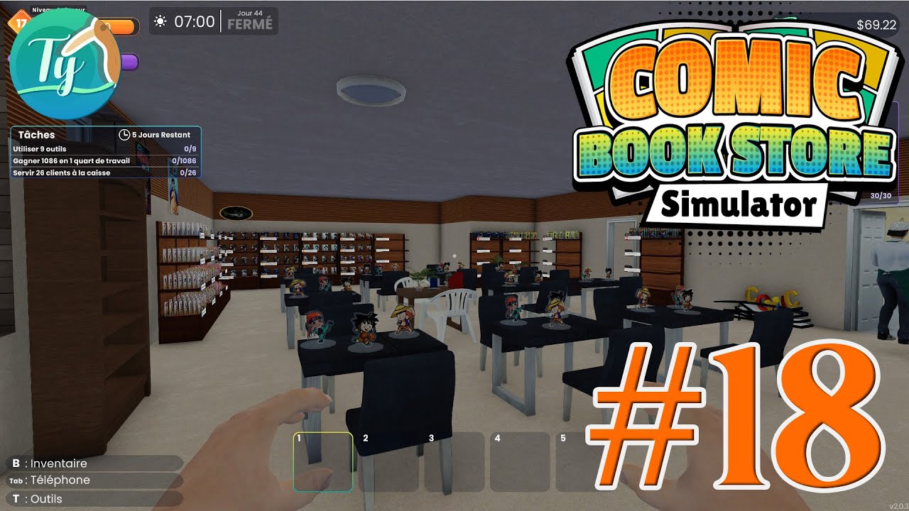Comic Book Store#18: On peut pêcher!!??? On agrandit massivement notre magasin