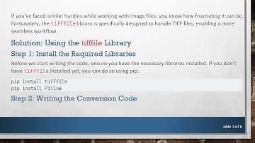 How to Convert TIFF Images to JPEG Using the tifffile Library in Python