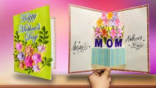 How to make pop up card for mom / DIY Mother's day greeting card making