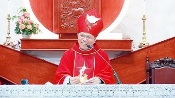 HUẤN TỪ ĐỨC CHA GIUSE BÙI CÔNG TRÁC TRONG THÁNH LỄ THÊM SỨC TẠI GIÁO HỌ FATIMA VĨNH LỘC A