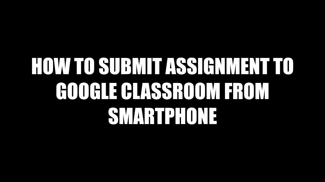 How to submit assignment to google classroom in pdf - YouTube