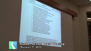 Hudson School Board December 9, 2010