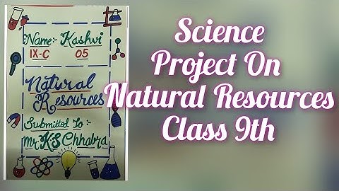 Project on Natural Resources Class 9th /Science Project on Natural Resources