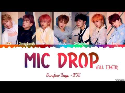 Full Length Edition BTS   MIC DROP Steve Aoki Remix Lyrics Color Coded Han Rom Eng