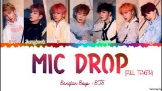 [Full Length Edition] BTS - MIC DROP (Steve Aoki Remix) Lyrics [Color Coded Han_Rom_Eng]