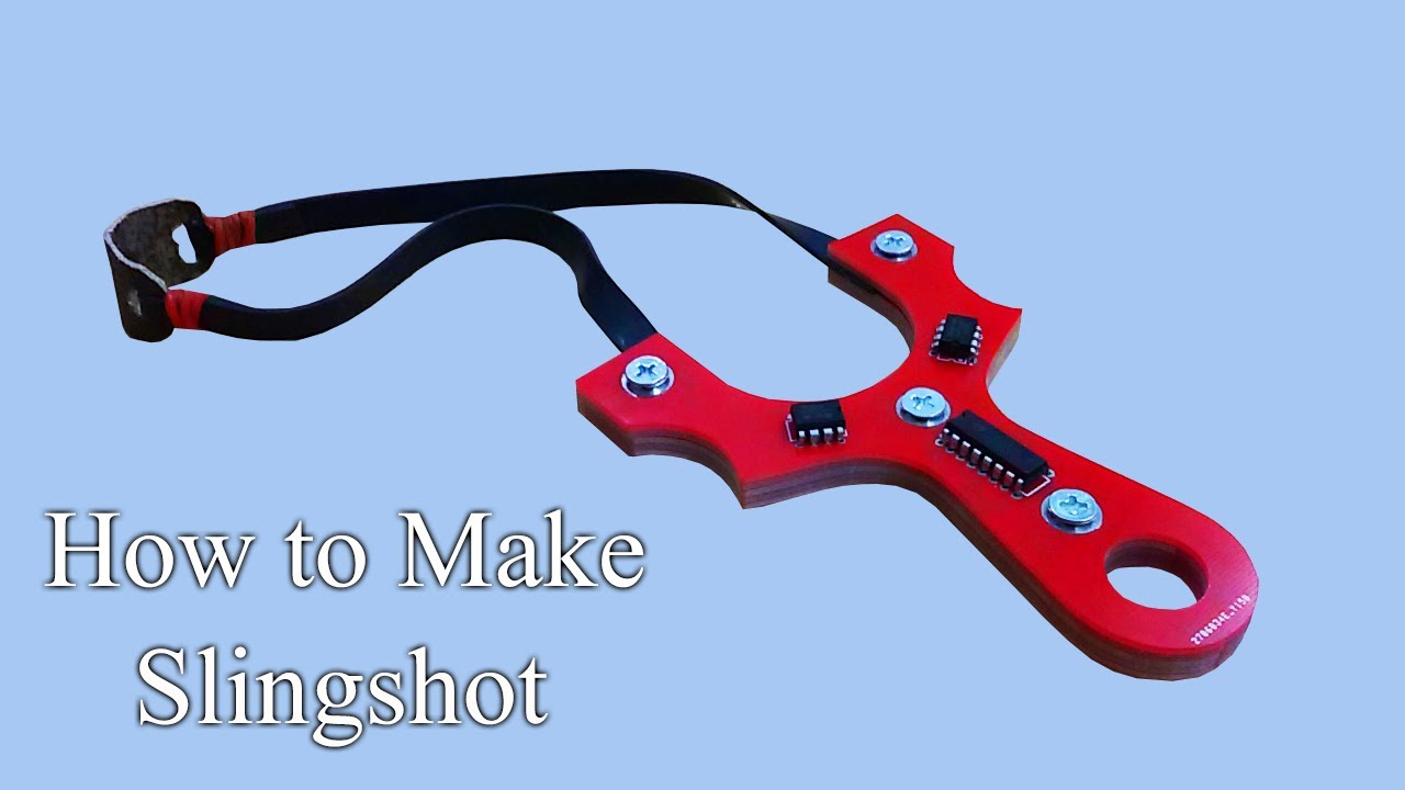 How to Make a Cute But Powerful Slingshot Gulel out of PCB at Home Easy