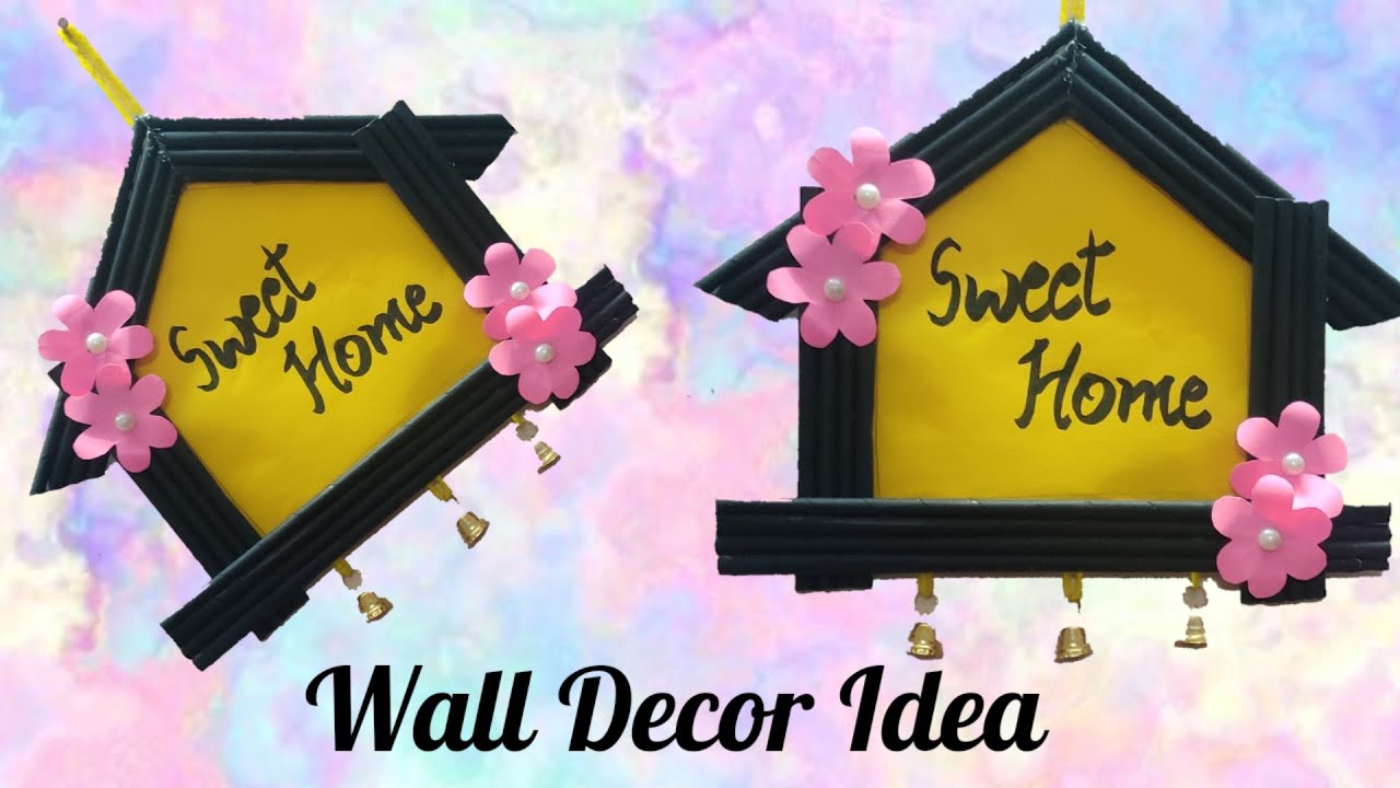 Home Decoration Ideas With Paper/ Craft Paper Wall Hanging/ Paper Roll Wall Hanging/ Paper Wallmate