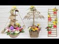 5 Jute craft ideas | Home decorating ideas handmade | #6