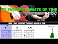 MY FAVOURITE WASTE OF TIME - Owen Paul - Guitar play along on acoustic guitar (with chords &amp; lyrics)