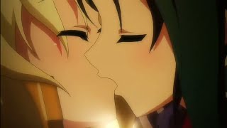 Besos anime Yuri [Kyoukai Senjou no Horizon] Yuri anime kiss