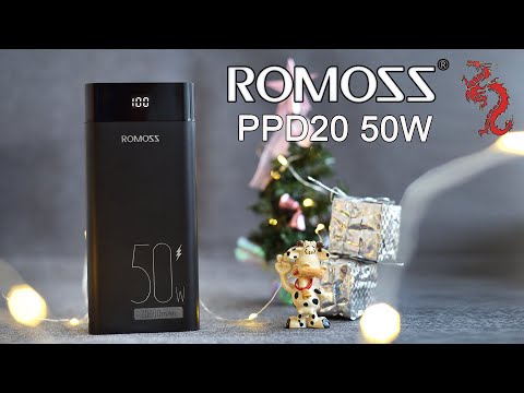 САМЫЙ мощный Power bank ROMOSS PPD20 50W //Заряжает даже НОУТБУК