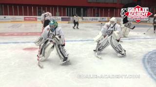 GOALIE ACADEMY INTERNATIONAL camp 2015-skating drills, Slovenia, Jesenice