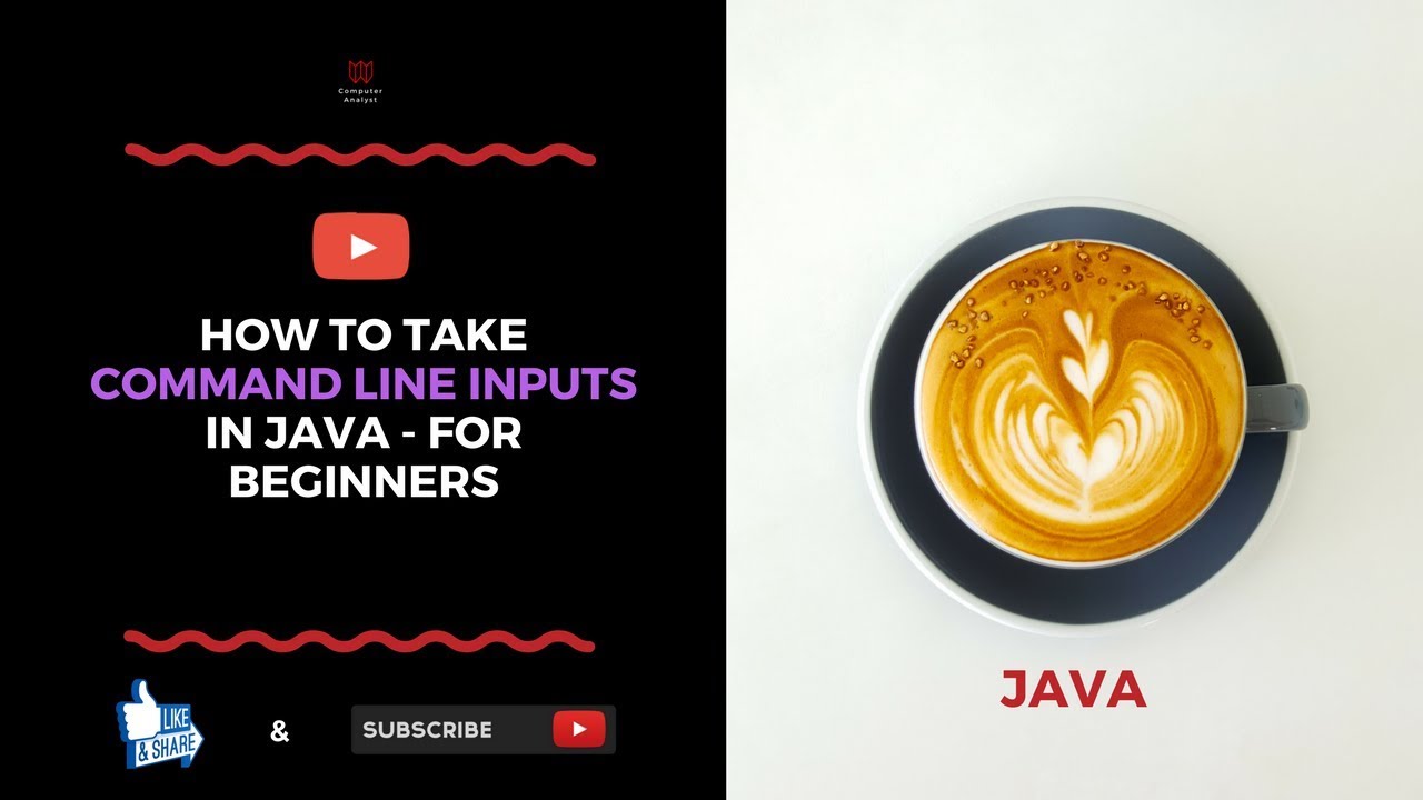 How To Take Command Line Inputs In Java - For Beginners - YouTube