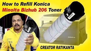 how to refill konica minolta bizhub 206 toner - konica minolta bizhub 206 toner refill-Toner Refill