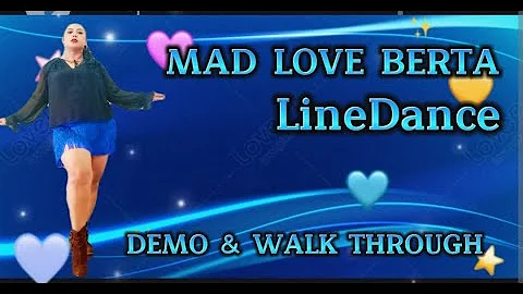 MAD LOVE BERTA Linedance || DEMO & WALKTROUGH || H...
