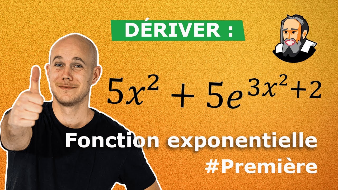 DÉRIVÉ et EXPONENTIELLE - Exercice Corrigé - Première - YouTube