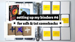 ☼ setting up my binders #6 ☀︎ for xdinary heroes &amp; txt comebacks ☼