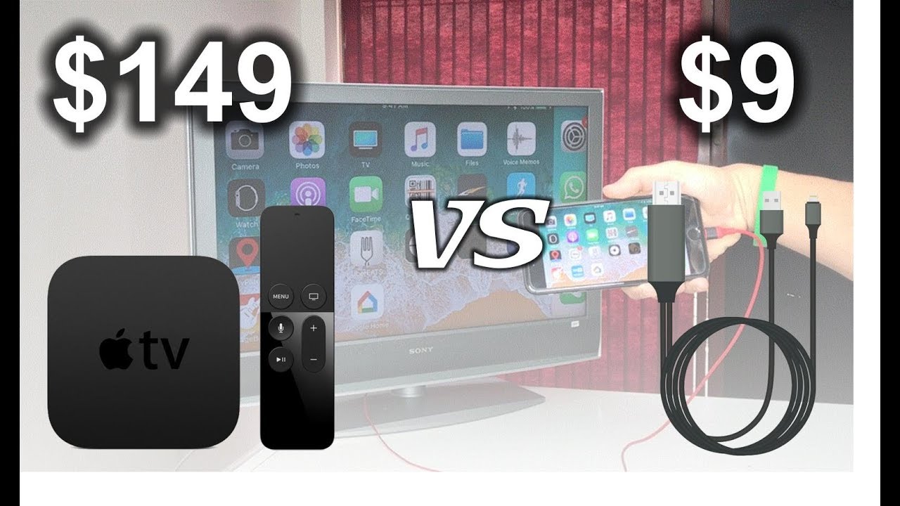 2 Methods to View iPhone on Your TV Apple TV vs HDMI - YouTube