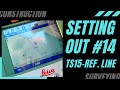 SETTING OUT #14 - How to mark a line with Leica TS15. Robotic Total Station 'Reference line' program