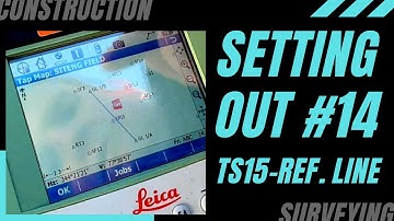 SETTING OUT #14 - How to mark a line with Leica TS15. Robotic Total Station 