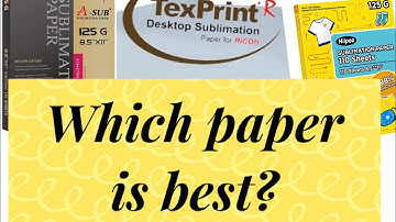 Sublimation Paper Review / Sublimation printing / Epson 2720 / #sublimation #epsonprinter #et2720