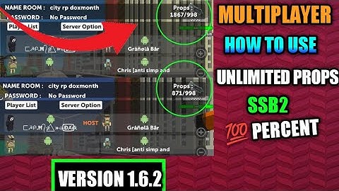 MULTIPLAYER HOW TO USE UNLIMITED PROPS IN SIMPLE SANDBOX 2