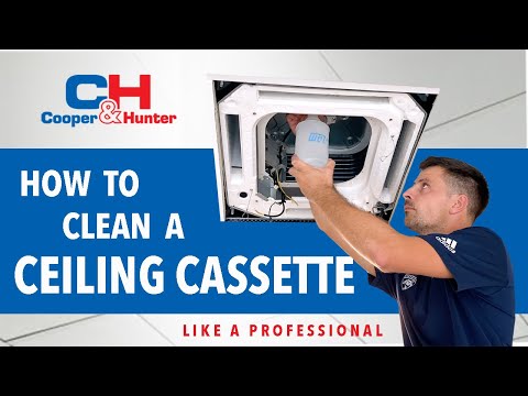 Cleaning Ductless Ceiling Cassette Air Conditioner