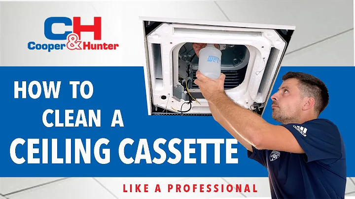 Cleaning Ductless Ceiling Cassette Air Conditioner (Cooper&Hunter)