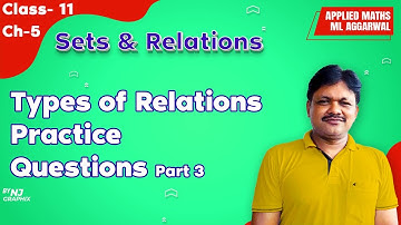 TYPES OF RELATIONS Questions || Lecture- 13 | Sets & Relations Ch- 5 | Class- 11 Applied Maths
