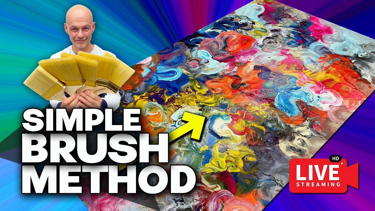 Painting BIG ART with MASSIVE COLORS - LIVE!