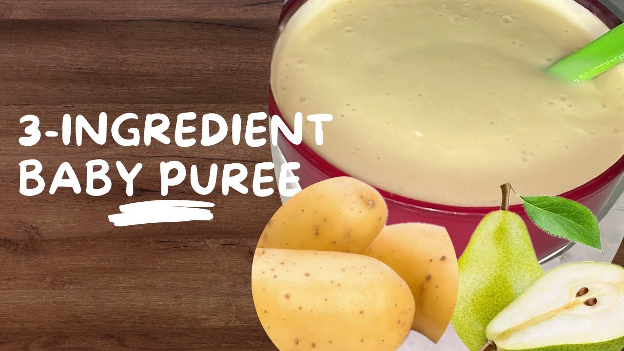Детское пюре из 3 ингредиентов | Ирландский картофель + груша + чеснок | Полезно и вкусно!